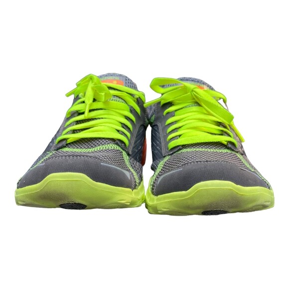 Skechers GOrun2 Men's US 10 Grey neon green orange running minimalist shoes - Picture 6 of 9